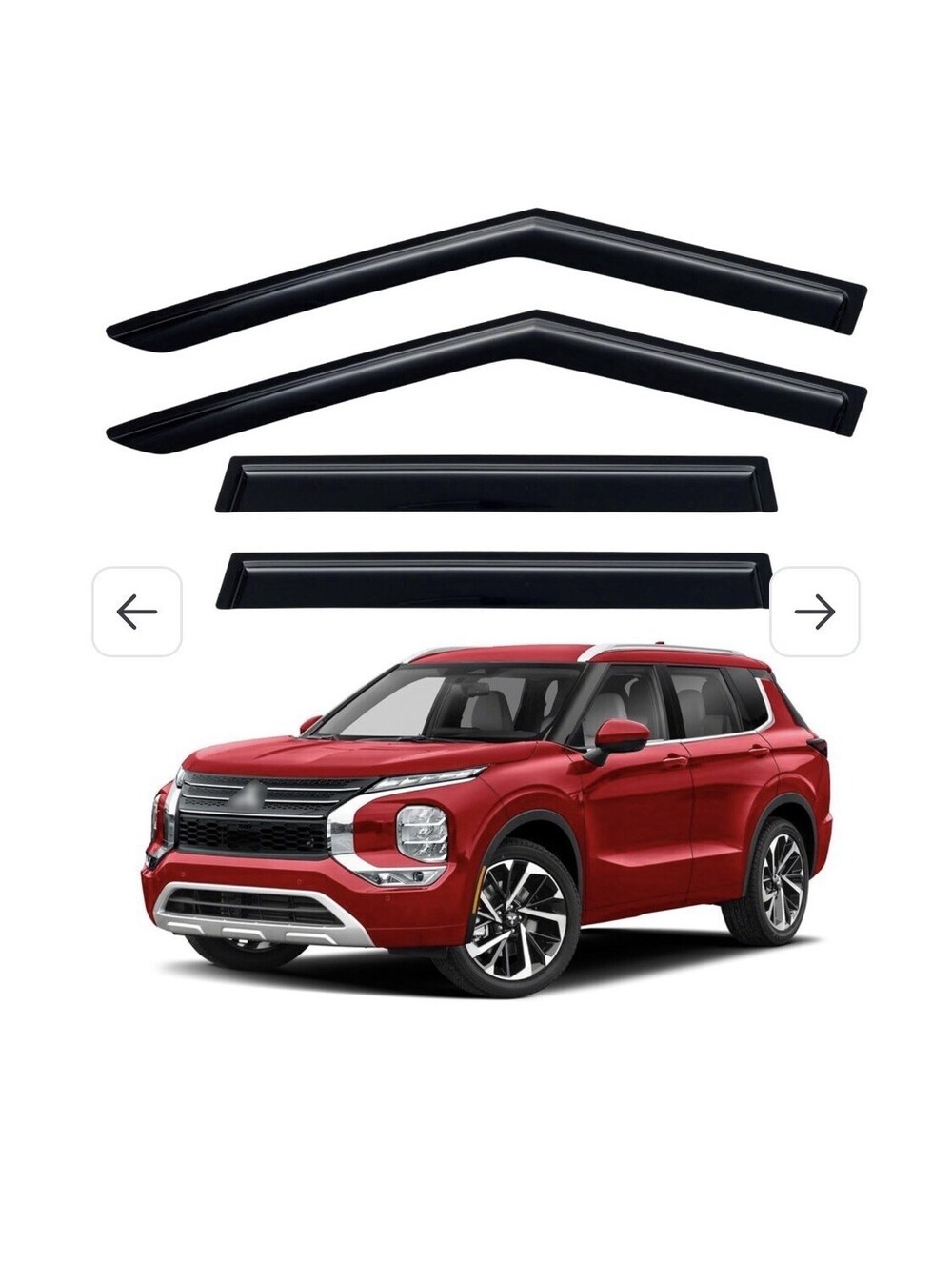 Window Visors Rain Guards for 2022 2023 2024 2025 2026 Mitsubishi Outlander, Out